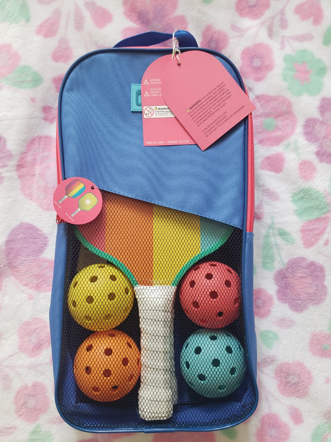 Pickleball Set with 2 Paddles and 4 Balls