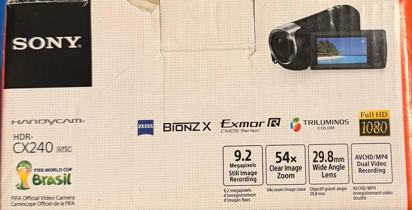 Sony Handycam HDR-CX240 HD Camcorder with 29.8mm Wide Angle Lens - photo 4
