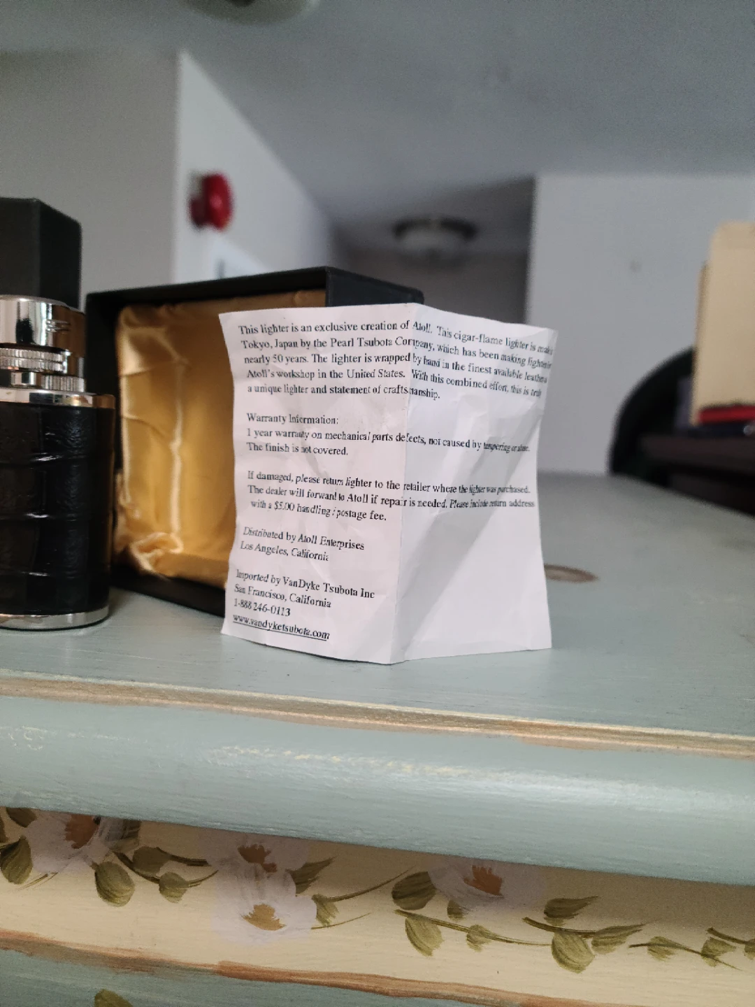 Atoll Cigarette Lighter with Black Crocodile Finish - photo 2