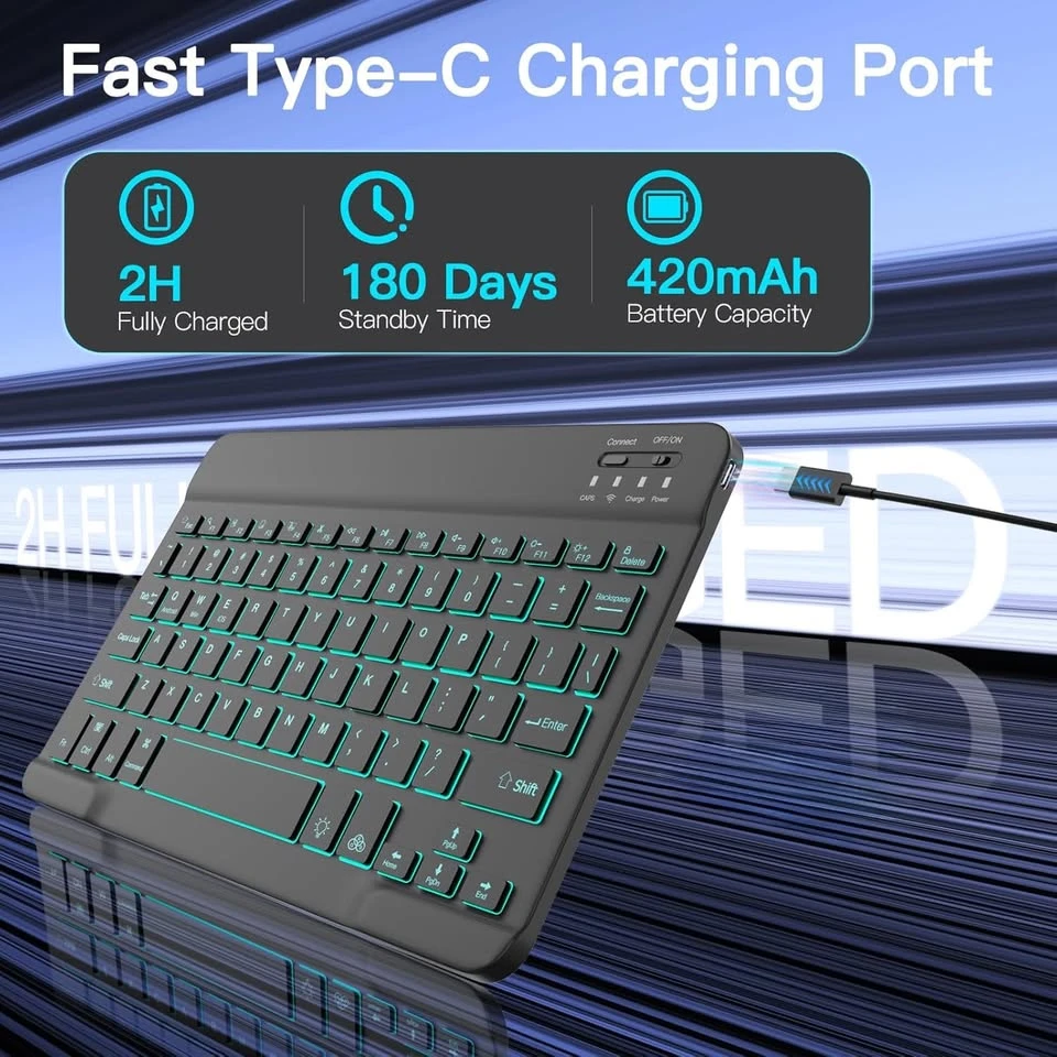 Wireless Keyboard and Mouse Combo for iPad 11th Gen (2022) - photo 4