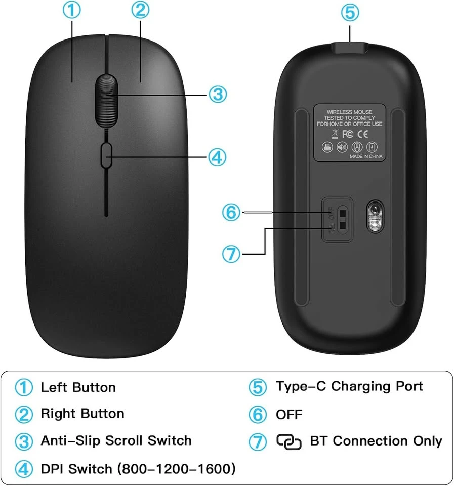 Wireless Keyboard and Mouse Combo for iPad 11th Gen (2022) - photo 5