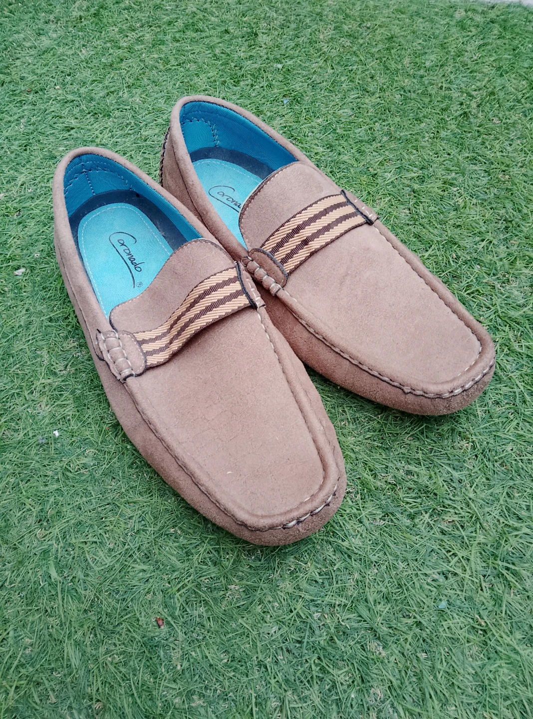 Coronado Men's Brown Suede Loafer Shoes
