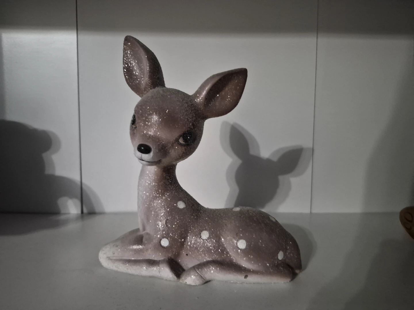 Glittery Deer Figurine