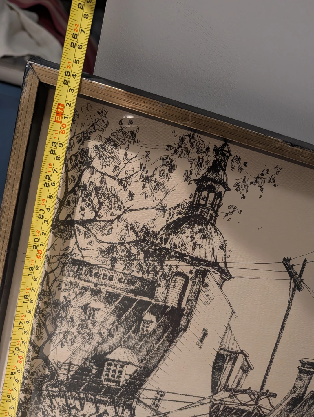 Framed Sketch of Old Quebec Street Scene - photo 4