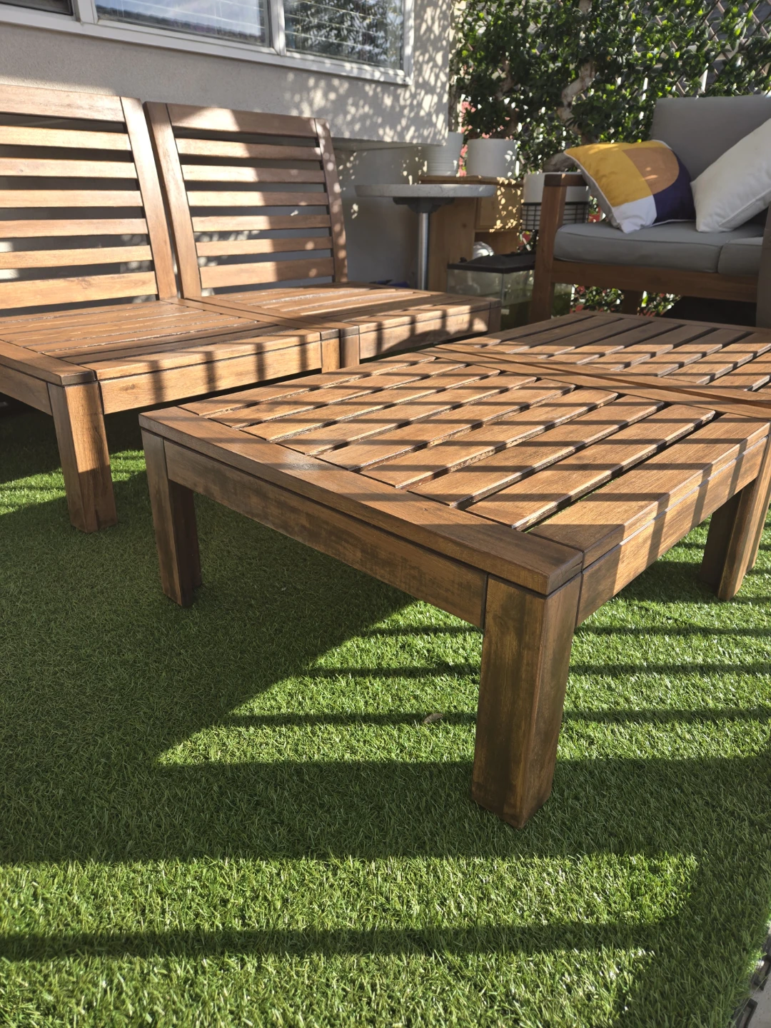 Newly refinished ikea patio lounge chair set - photo 3