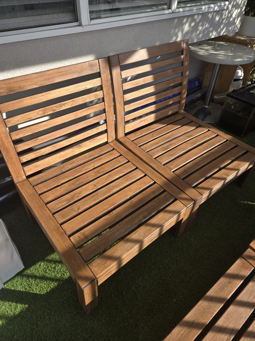 Newly refinished ikea patio lounge chair set - photo 4