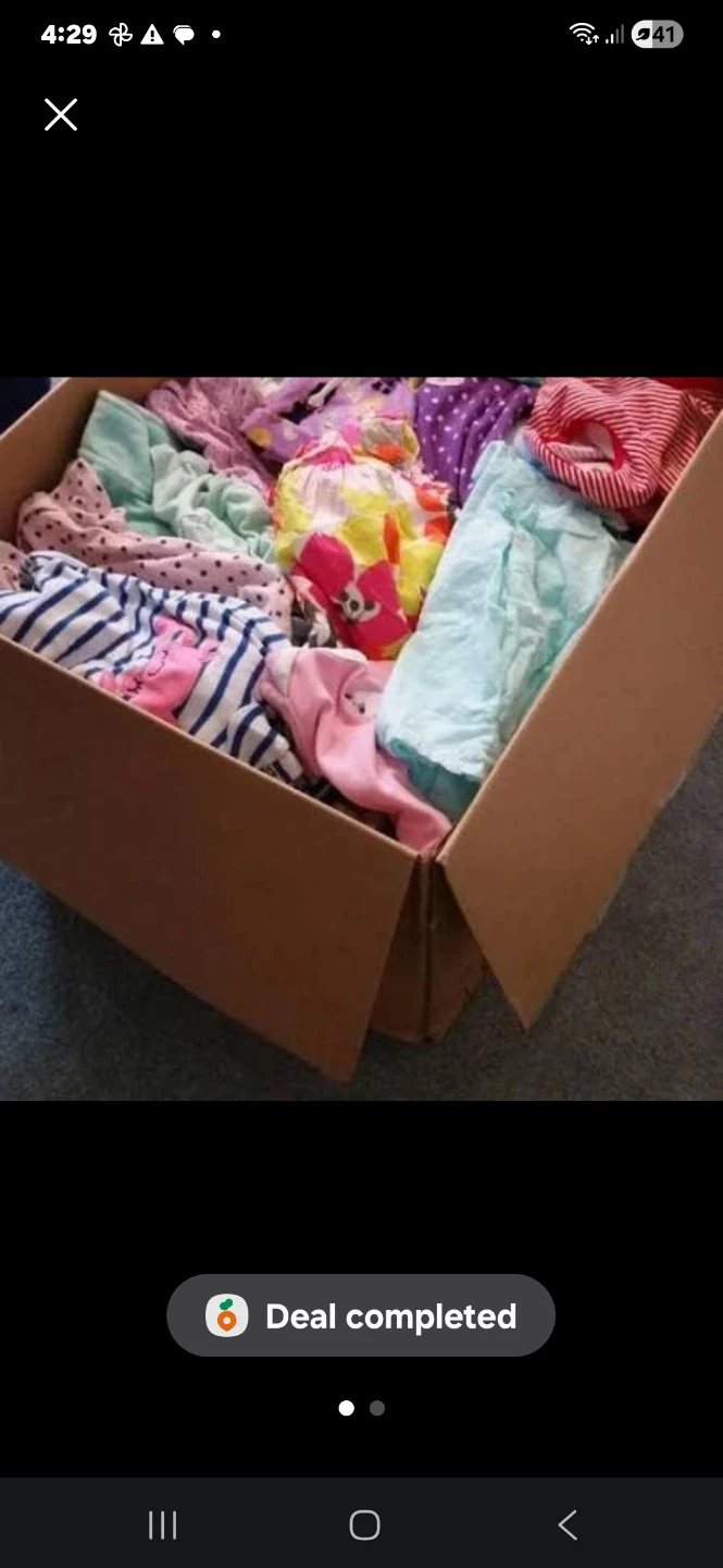 Box of 2T- 4T girls' clothing - photo 3