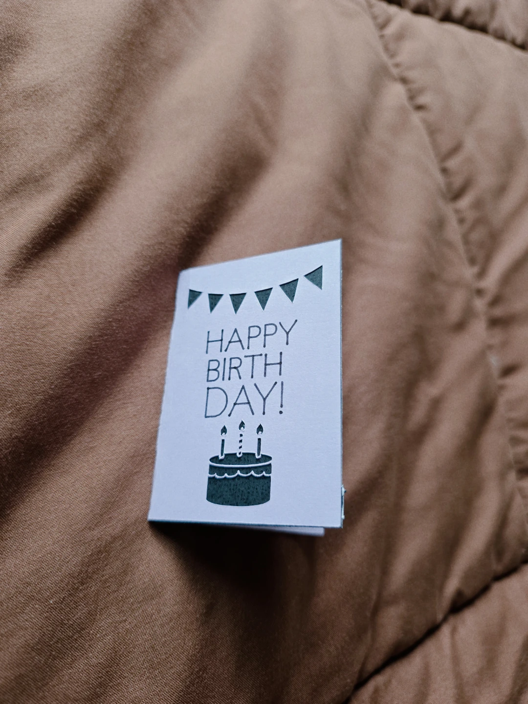 Mini Happy Birthday Card (with a love message)