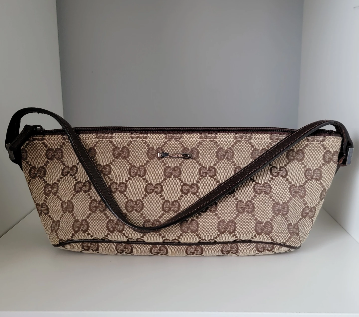 Gucci GG Canvas Boat Pochette