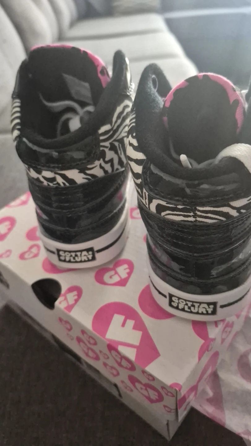 Gotta Flurt Zebra Print High Top Sneakers - photo 4