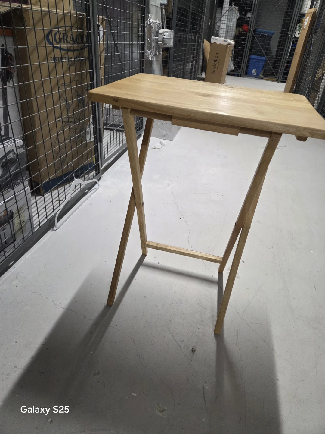 Wooden Folding TV Tray Table - photo 2