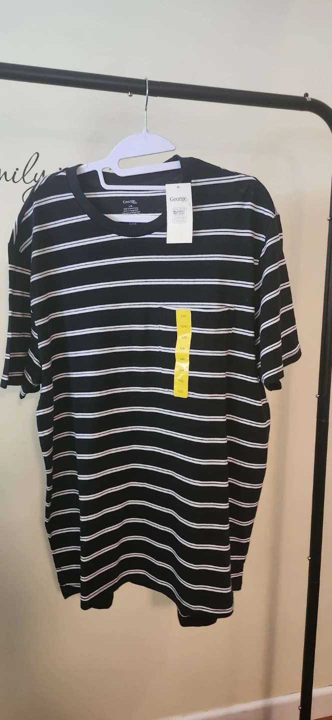 3 George Striped T-Shirts  Large - photo 2