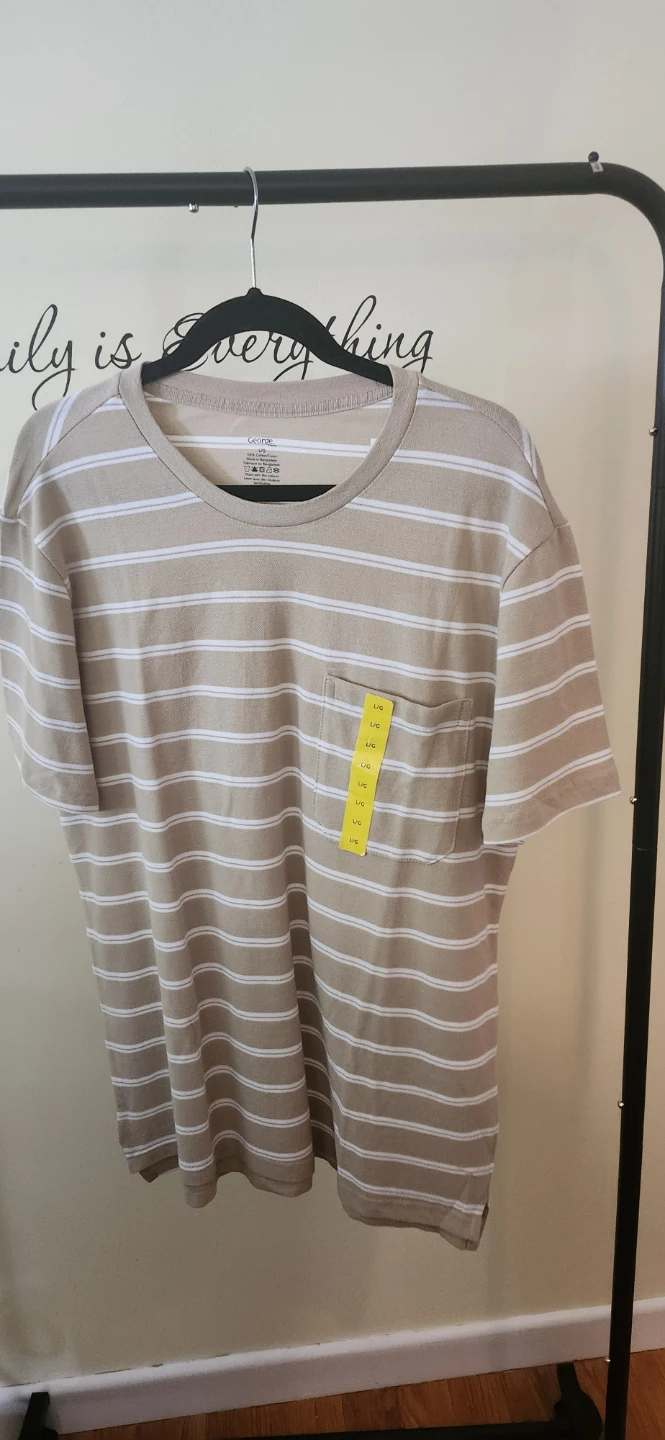 3 George Striped T-Shirts  Large - photo 4