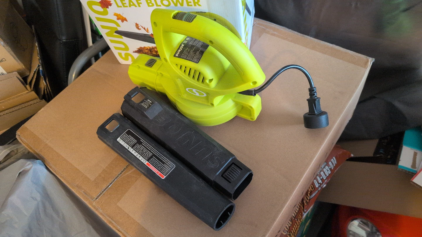 Sun Joe 6A 155-MPH Electric Compact Leaf Blower SBJ597E - photo 2