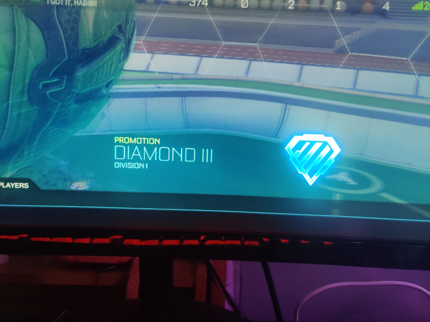 Rocket League Diamond III Division I Promotion