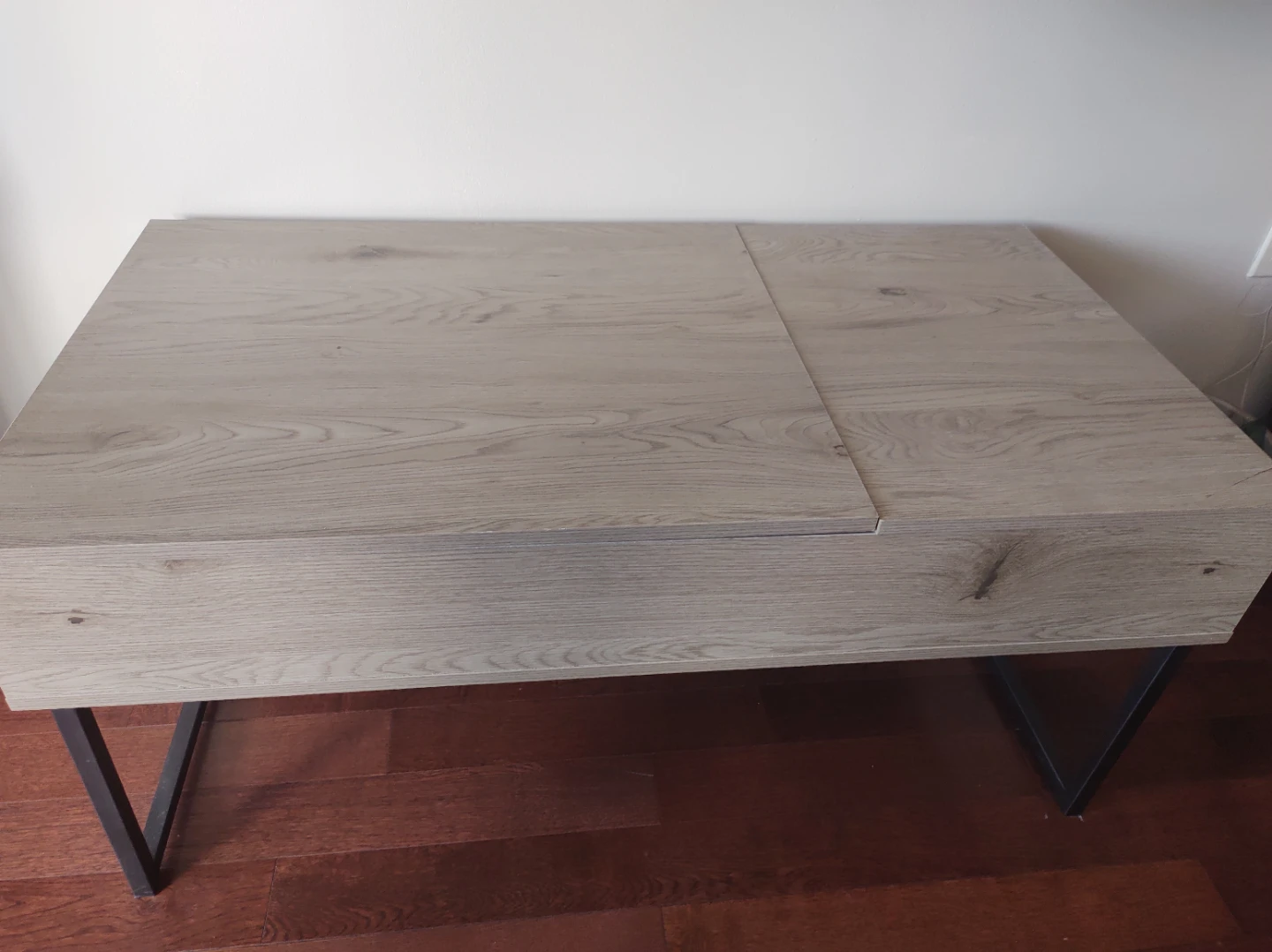 Lift-top Coffee Table and roundtop glass table - photo 2