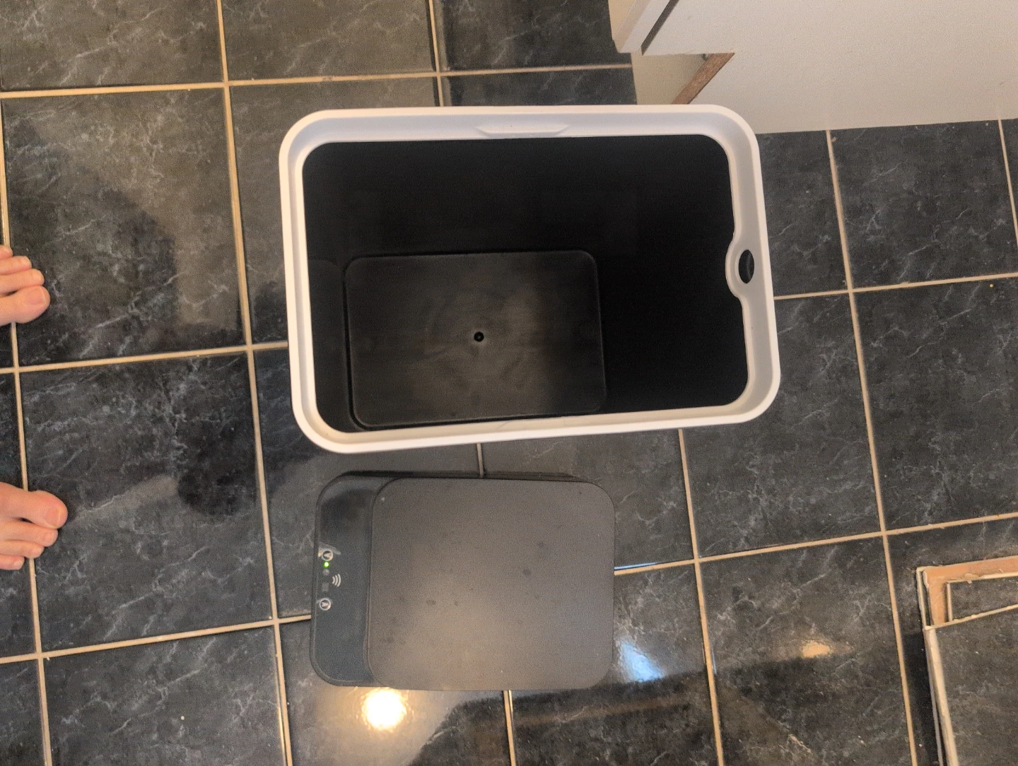 Black Automatic Motion Sensor Trash Can set of 3 - photo 4