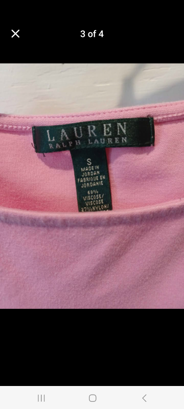 Lauren Ralph Lauren Pink Short Sleeve Dress Size S - photo 2
