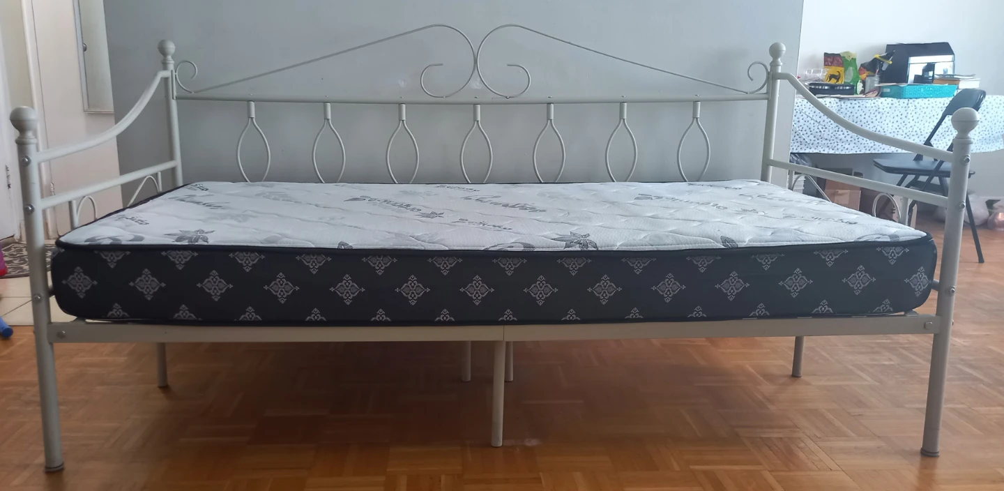 Twin size Metal Daybed Frame with Mattress - photo 2