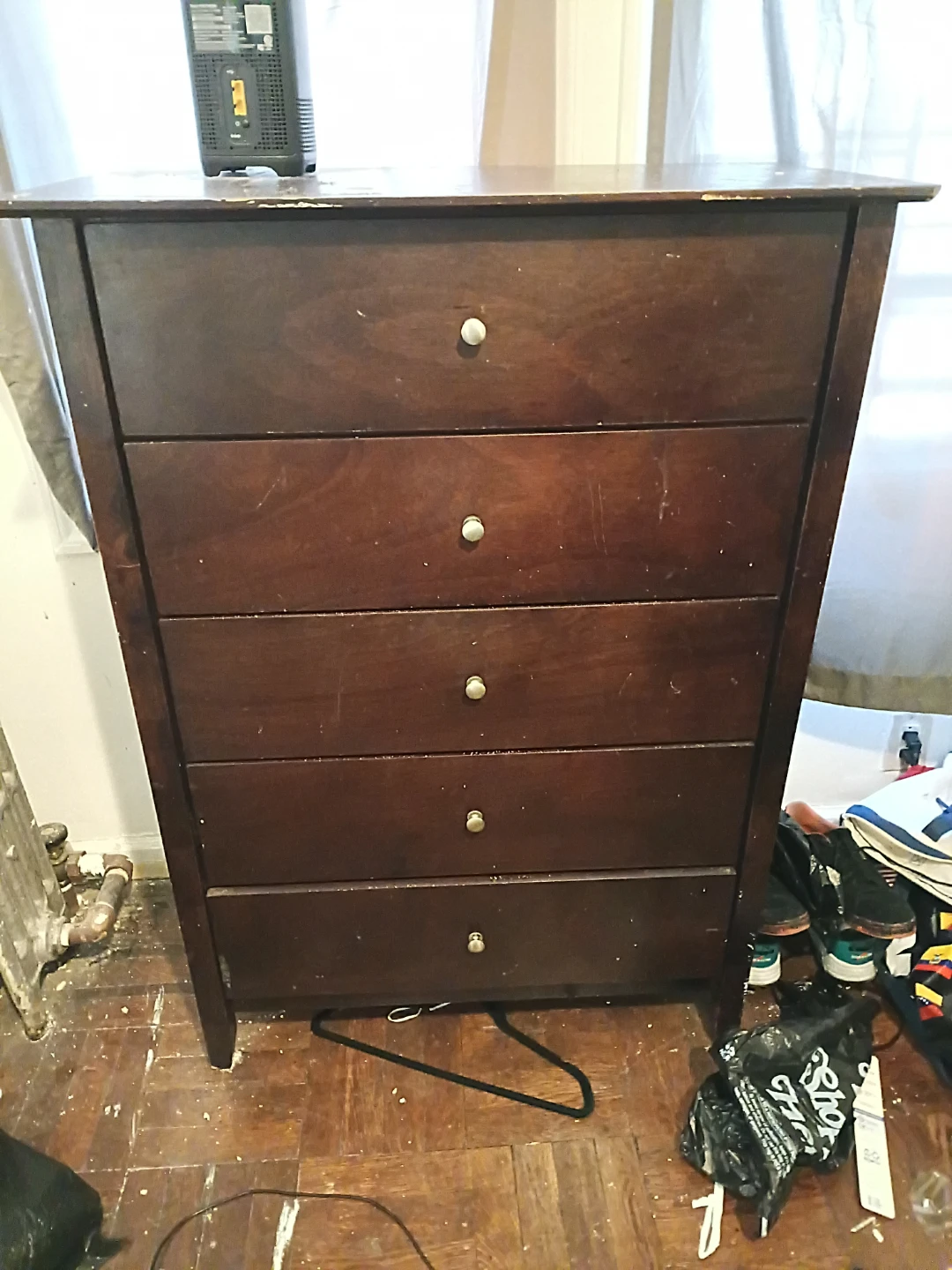 Dark Brown 5-Drawer Dresser