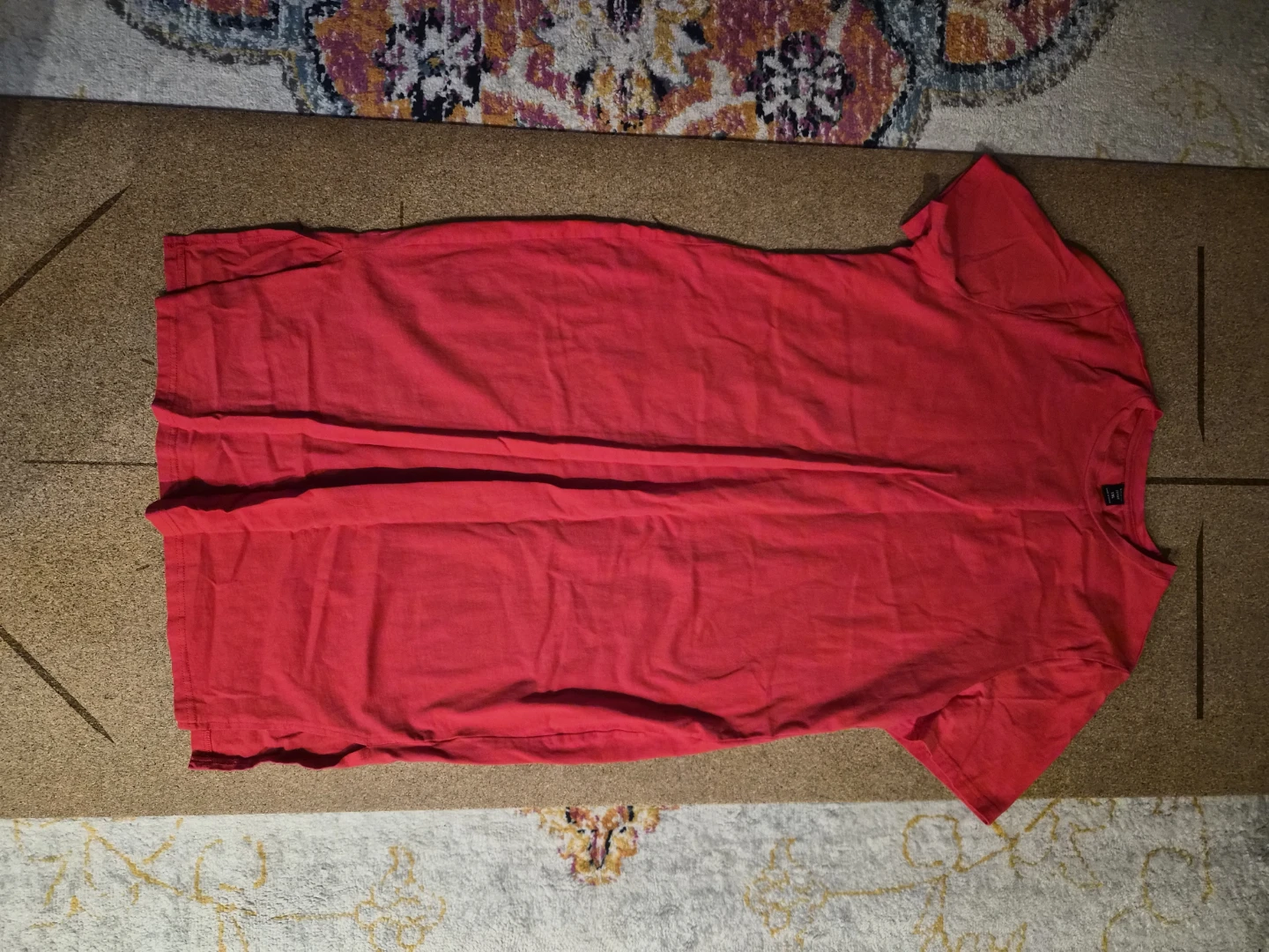 SHEIN Curve Red T-Shirt Dress 1XL