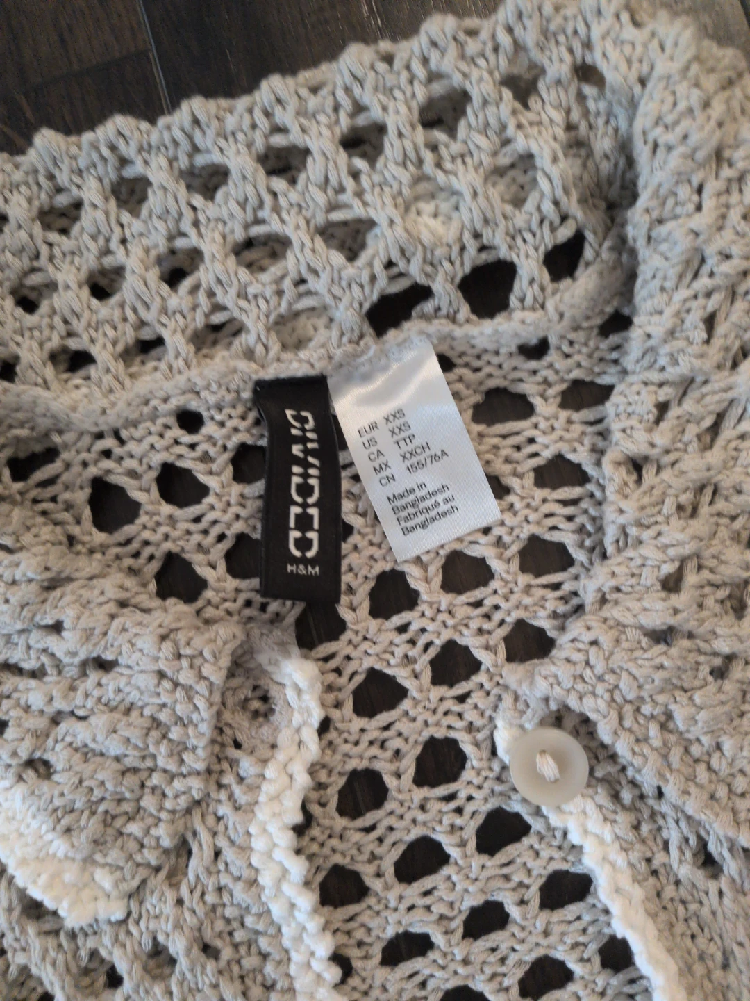 Divided H&M Crochet Button-Up Cardigan shirt - photo 2