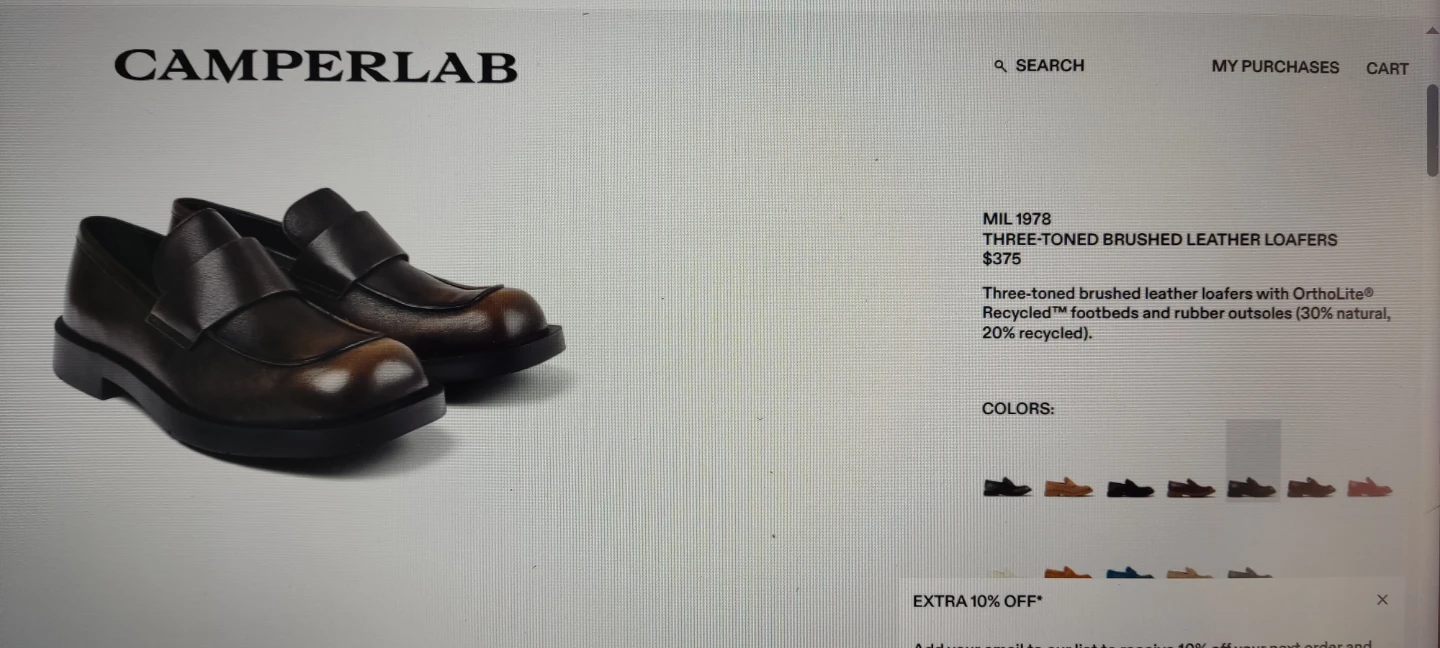 Camperlab MIL 1978 Three-Toned Loafers - photo 2