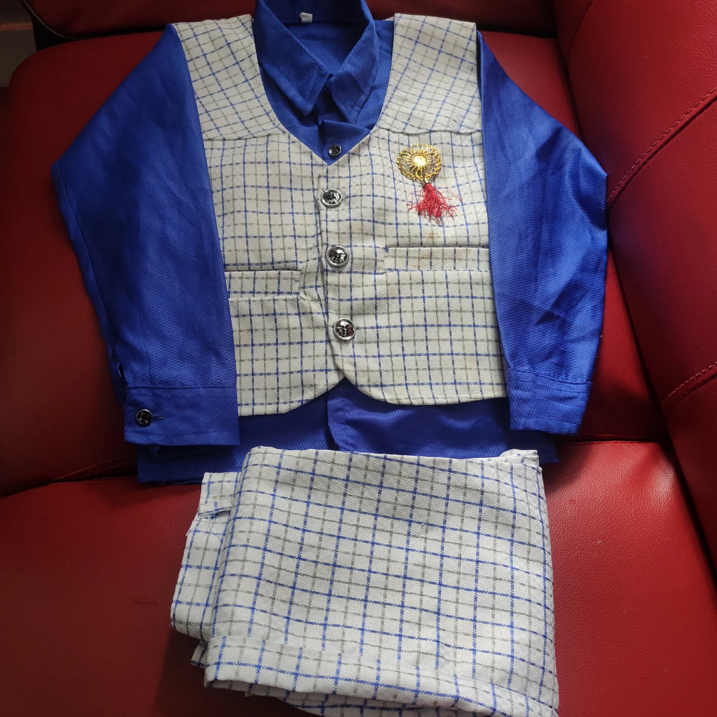Boys' Dress Pants and Vest Set