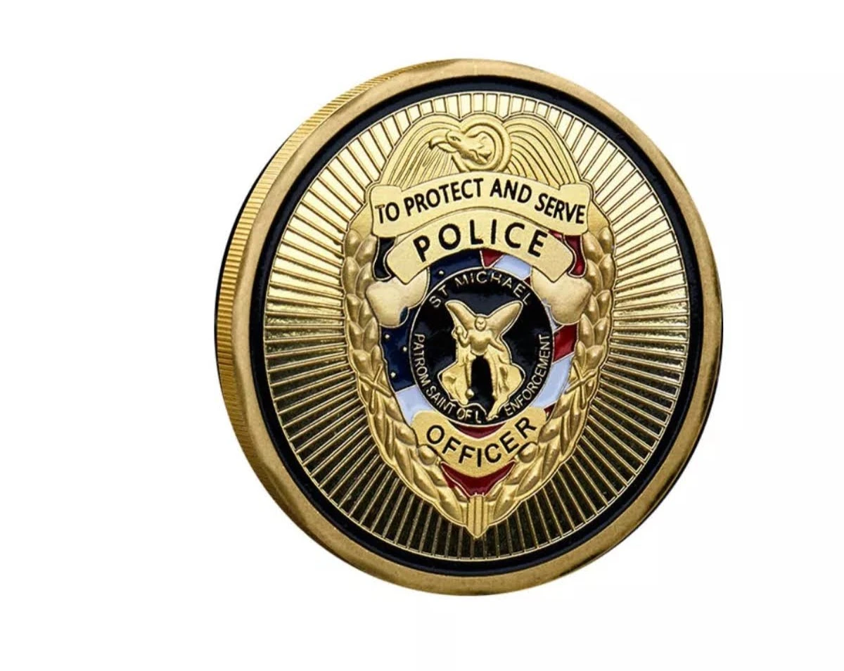 To protect and serve police challenge coin. - photo 2
