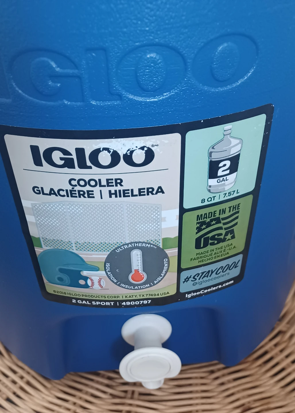 Igloo 2 Gallon Blue Water Cooler Jug - photo 5