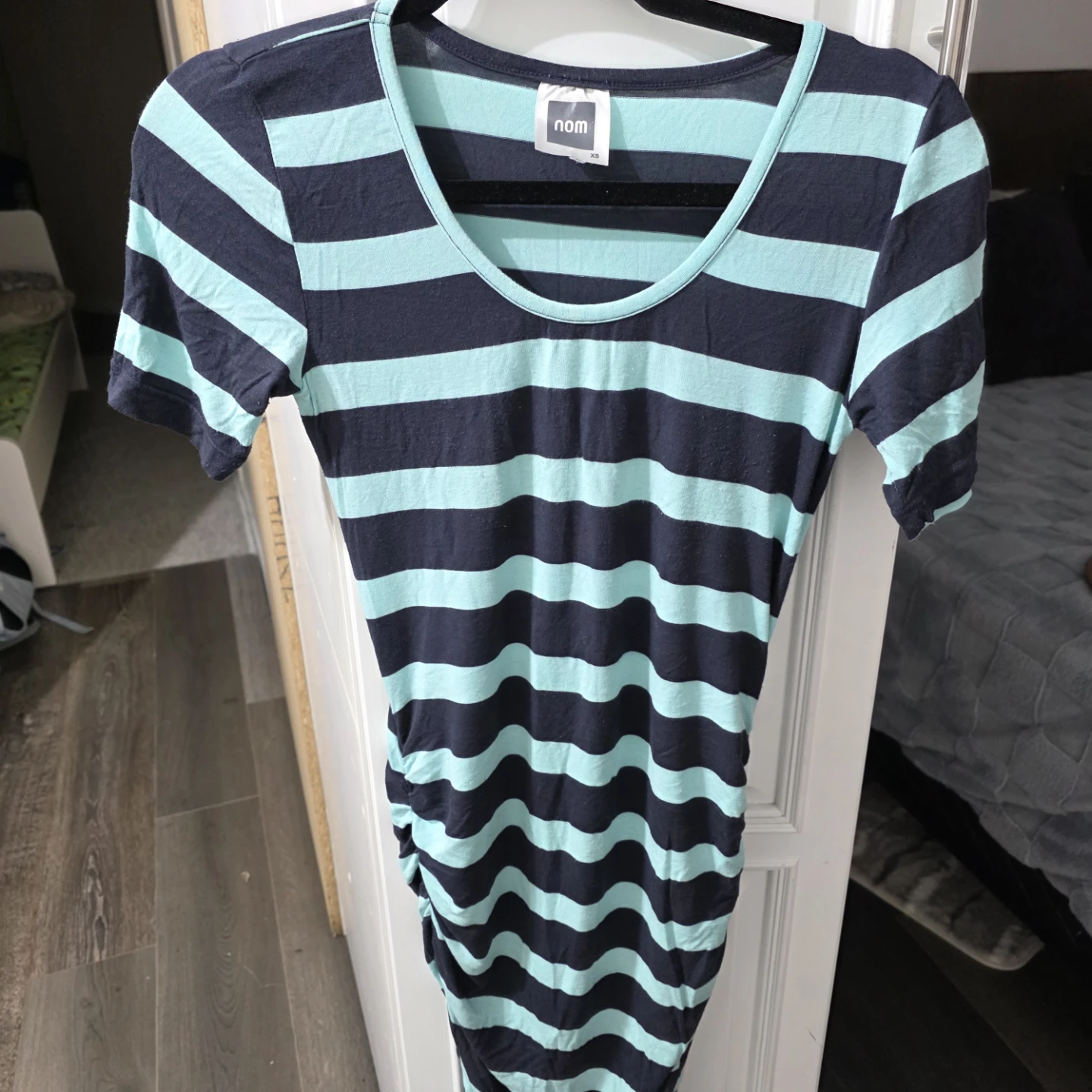 Striped Ruched Dress