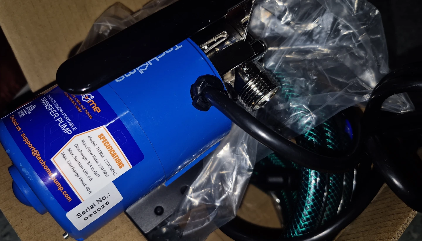 TechHome TH302 Portable Transfer Pump - photo 2