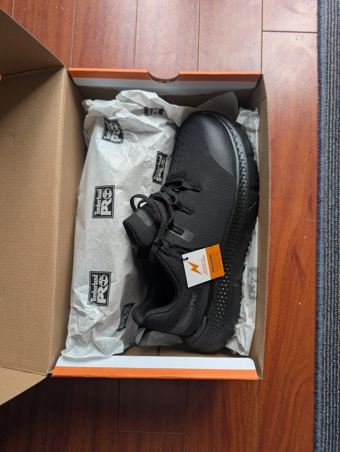 Timberland Pro Intercept Steel Toe Black Work Shoes Size 7.5 - photo 3