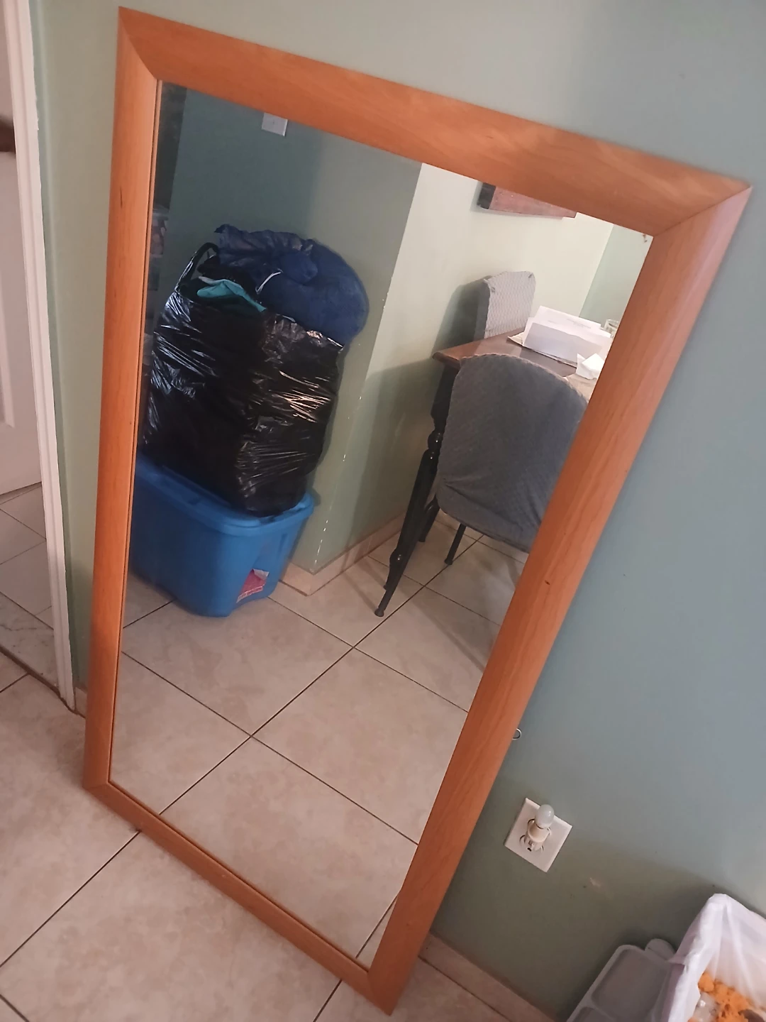 Wooden Framed Full Length Mirror - photo 3