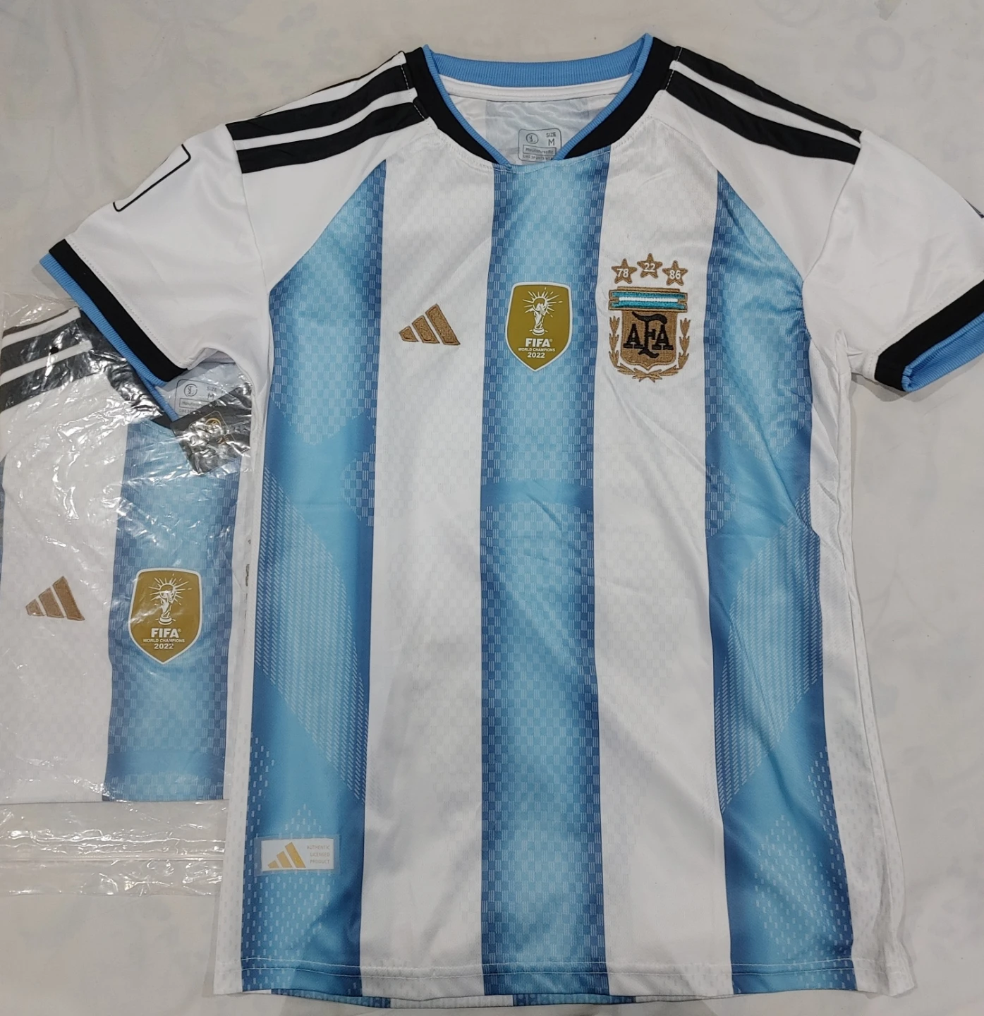 Argentina 2022 World Cup Champions Jersey - Size M