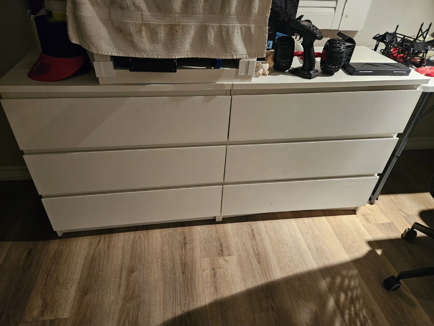 White 3-Drawer Dresser (3 separate units $40 each)