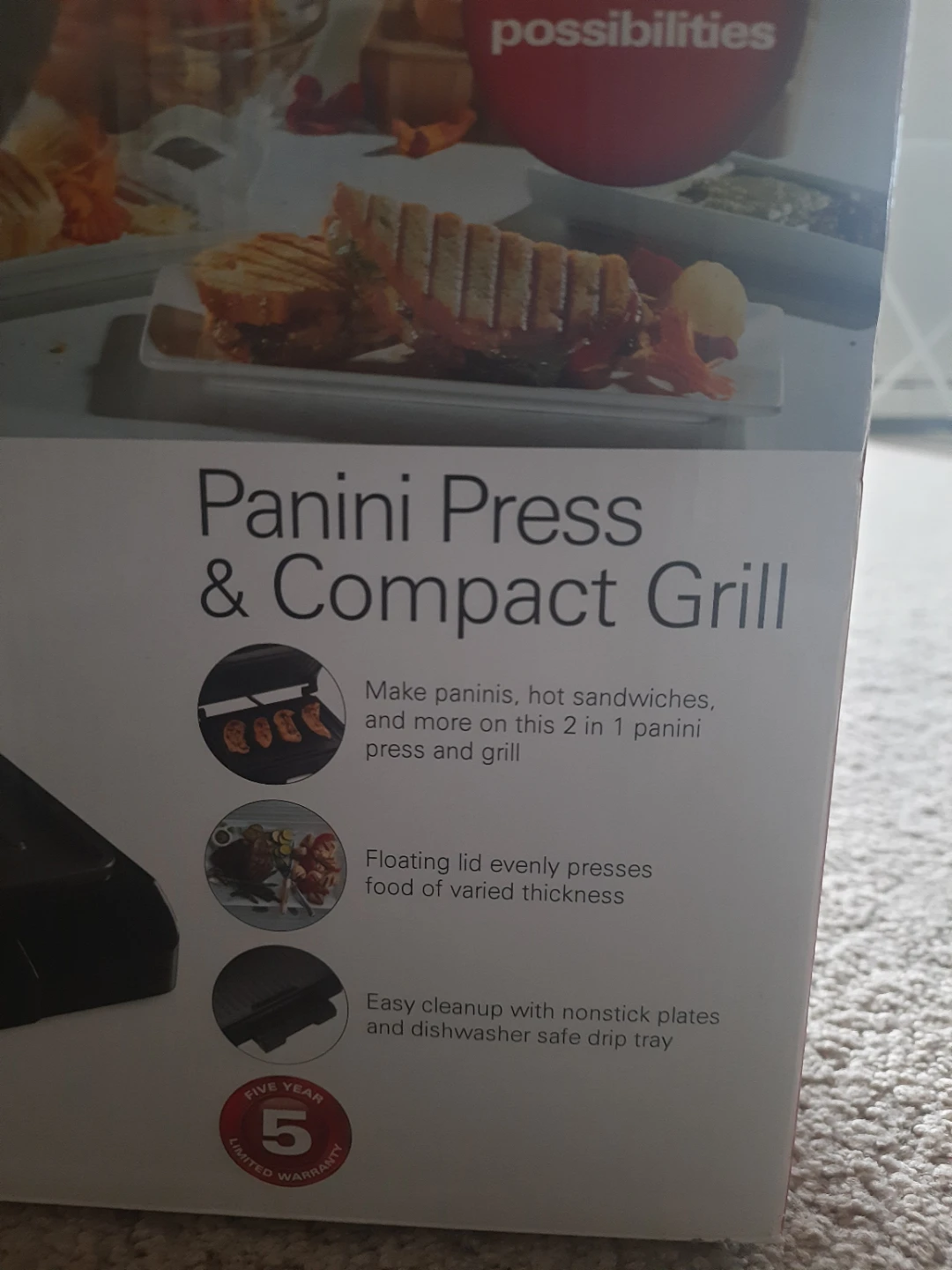 Hamilton Beach Panini Press & Compact Grill - photo 4
