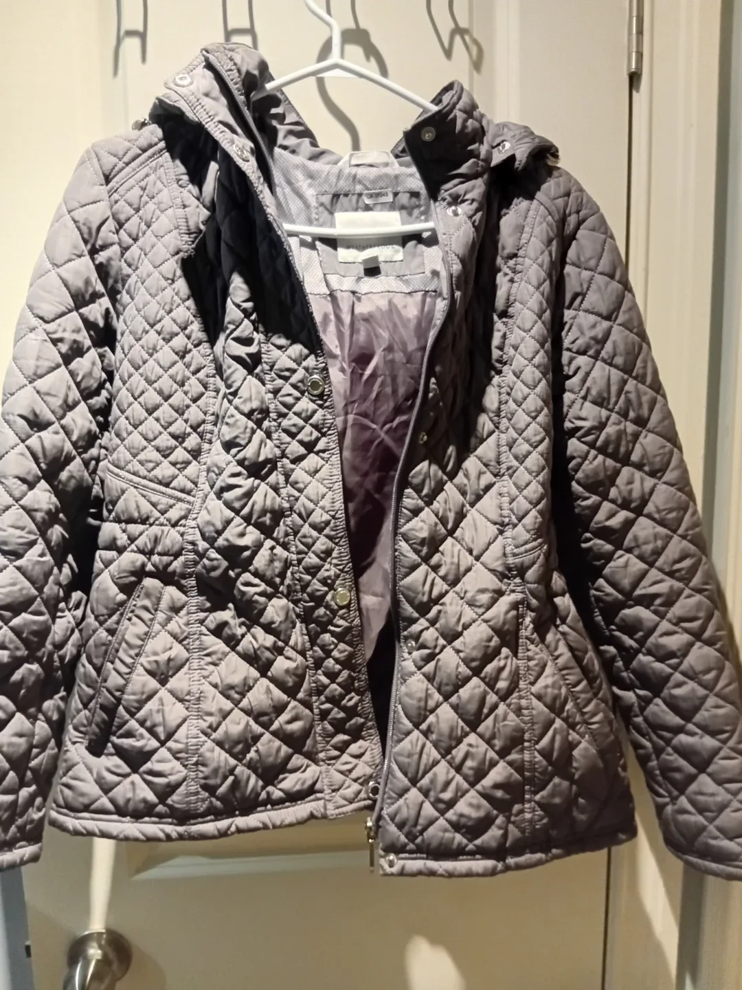 Weatherproof Quilted Hooded Jacket - Grey - photo 2