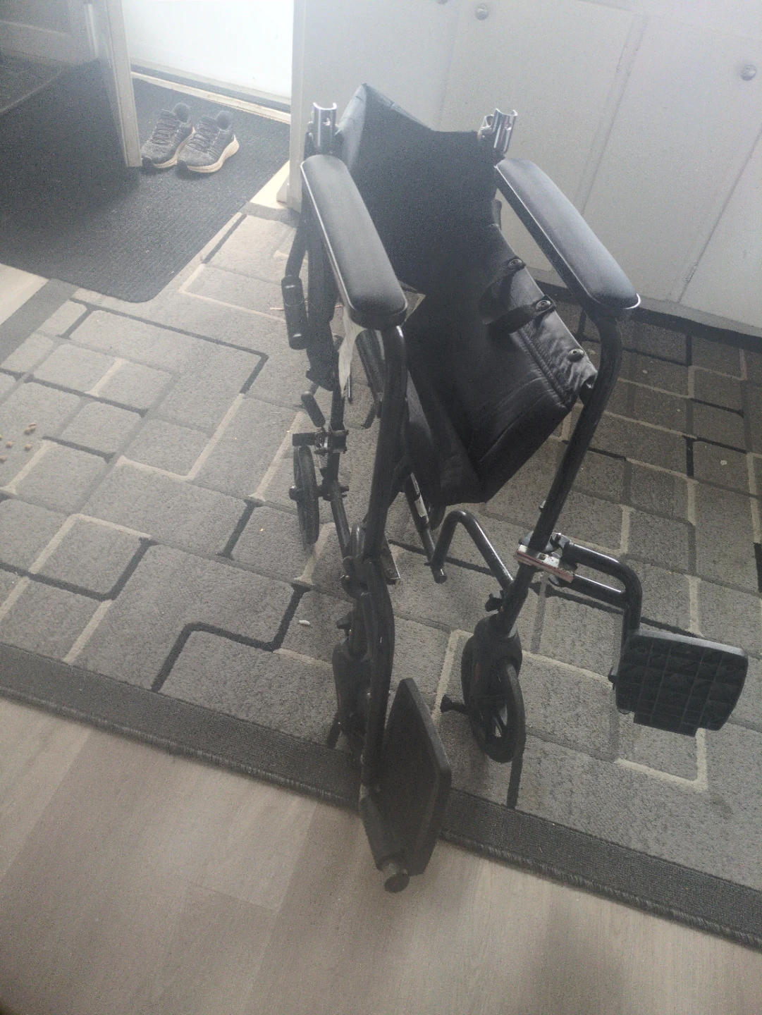 Black Transport Wheelchair - Ultra Light