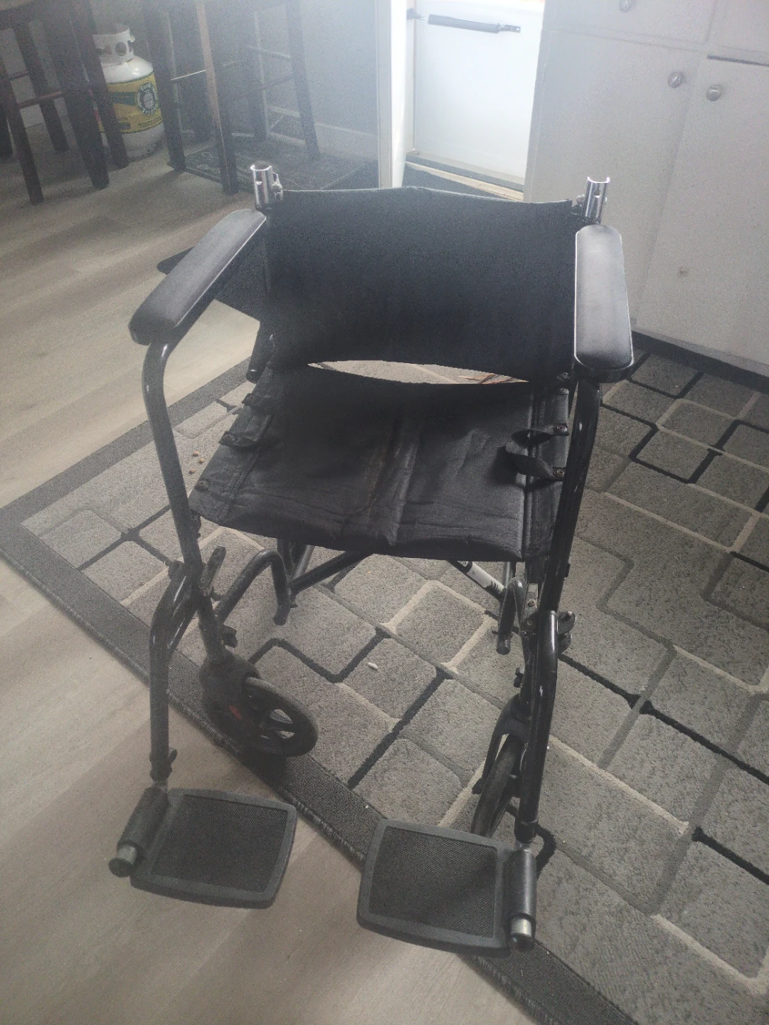 Black Transport Wheelchair - Ultra Light - photo 5