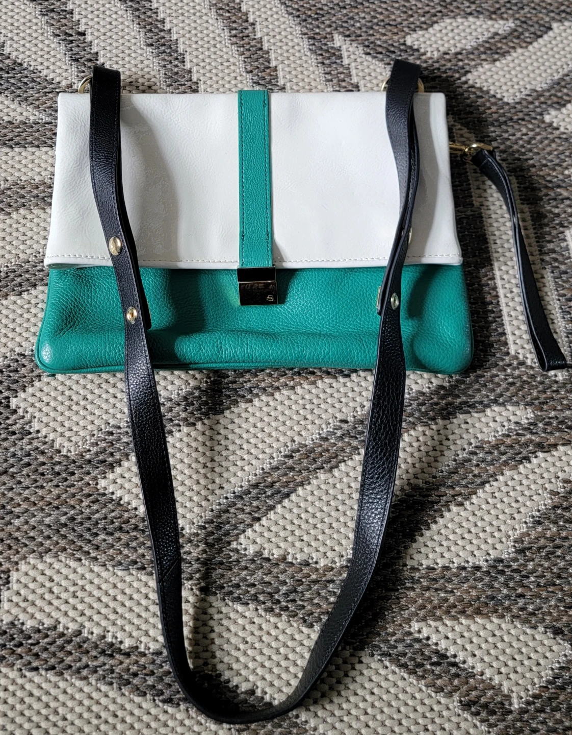 Piquadro Colour block clutch purse with strap - photo 2