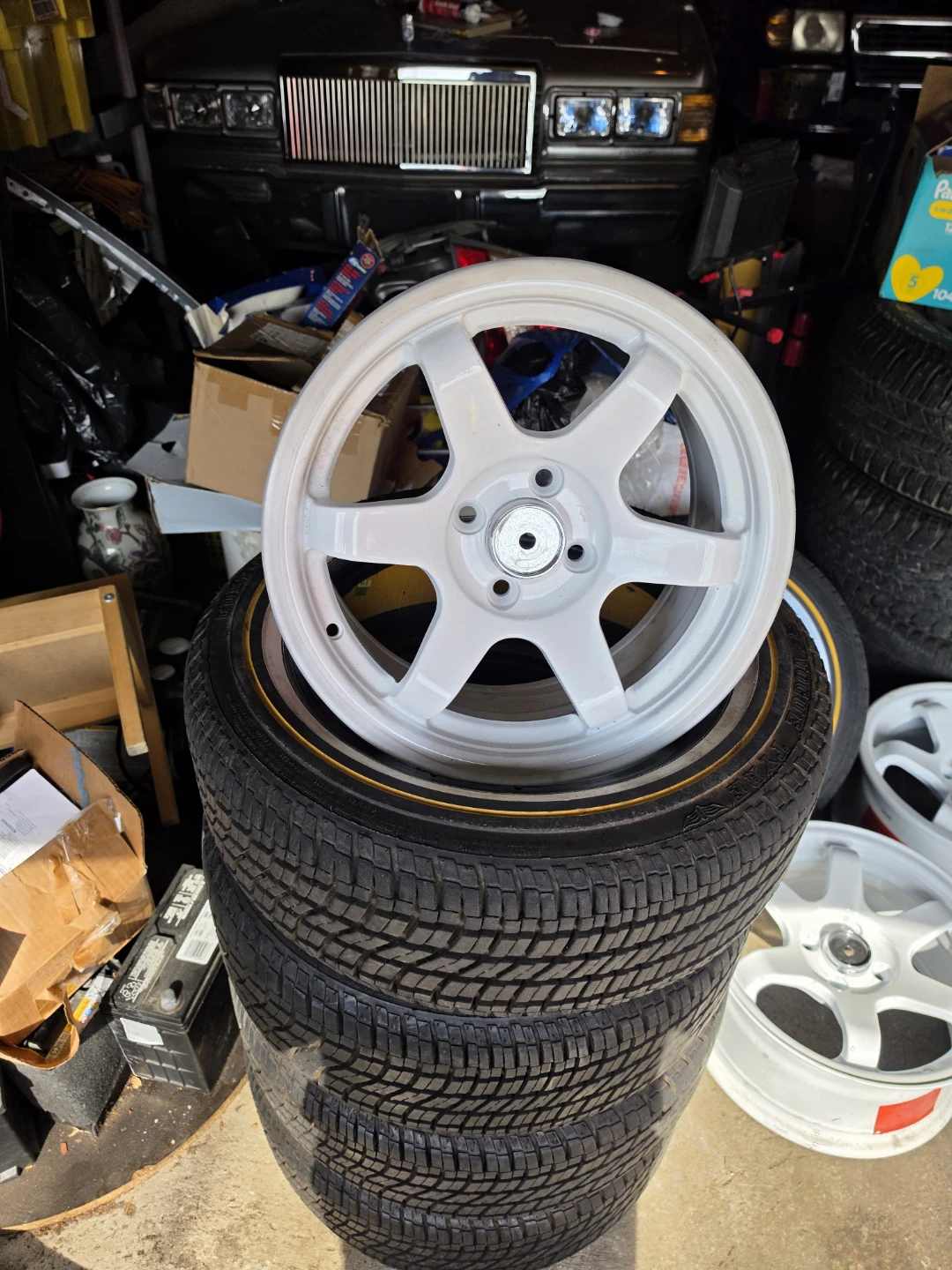 New 15 inch rims wheels 4x100 w. Vogue tires - photo 4