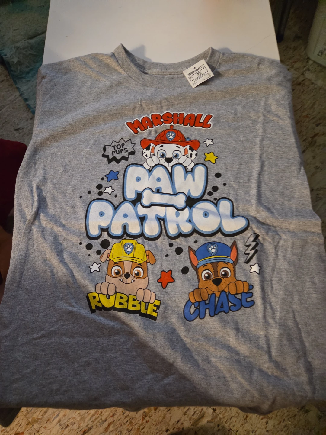 Paw Patrol T-Shirt Size M/M (7-8) Grey