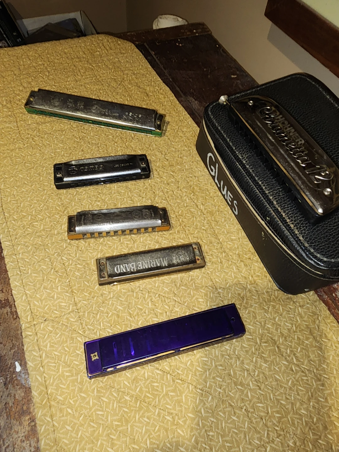 Assorted Harmonicas and Hohner Chrometta 12 Harmonica Case - photo 5