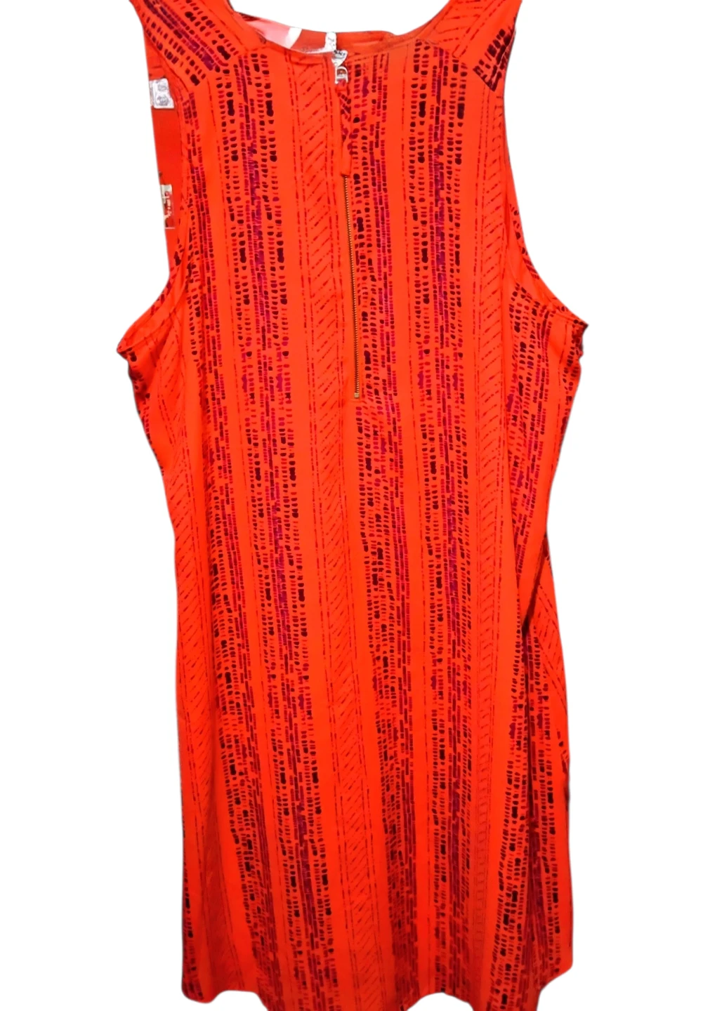 APT.9 Women's Orange Striped Sleeveless Tank Top XL