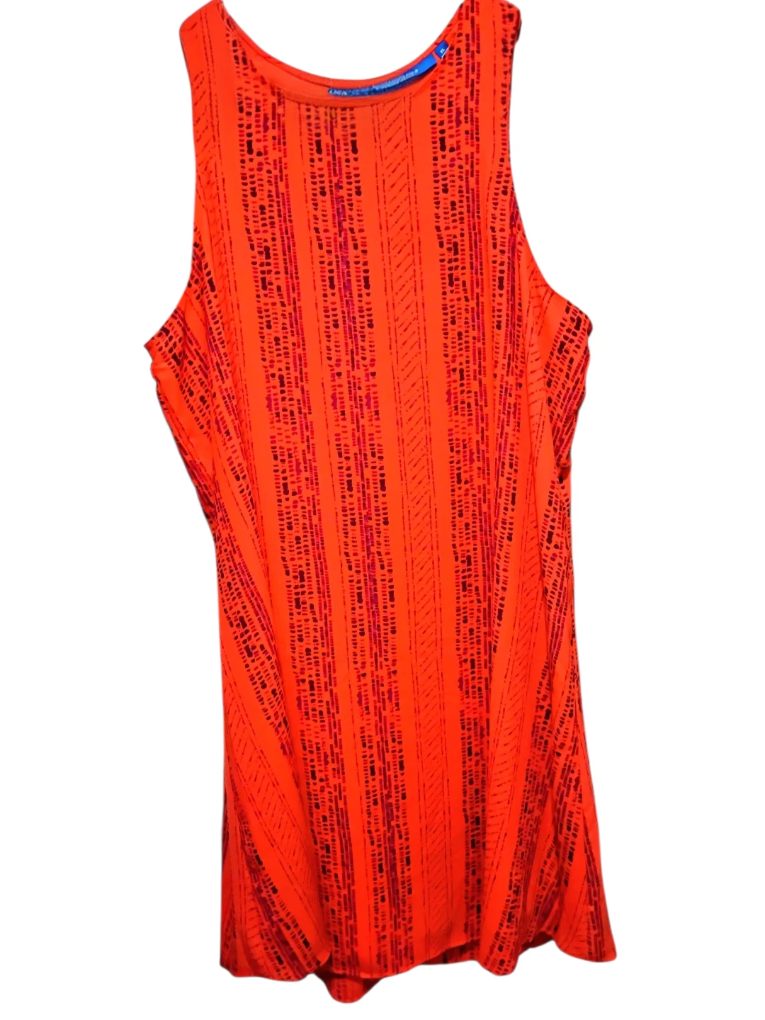 APT.9 Women's Orange Striped Sleeveless Tank Top XL - photo 3