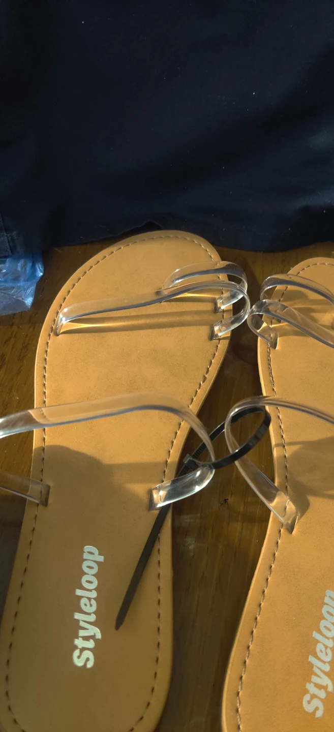 StyleLoop Women's Clear Strap Sandals - Size 40 - photo 2