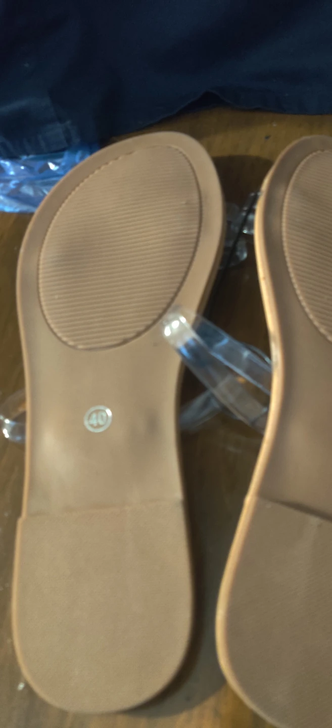 StyleLoop Women's Clear Strap Sandals - Size 40 - photo 5
