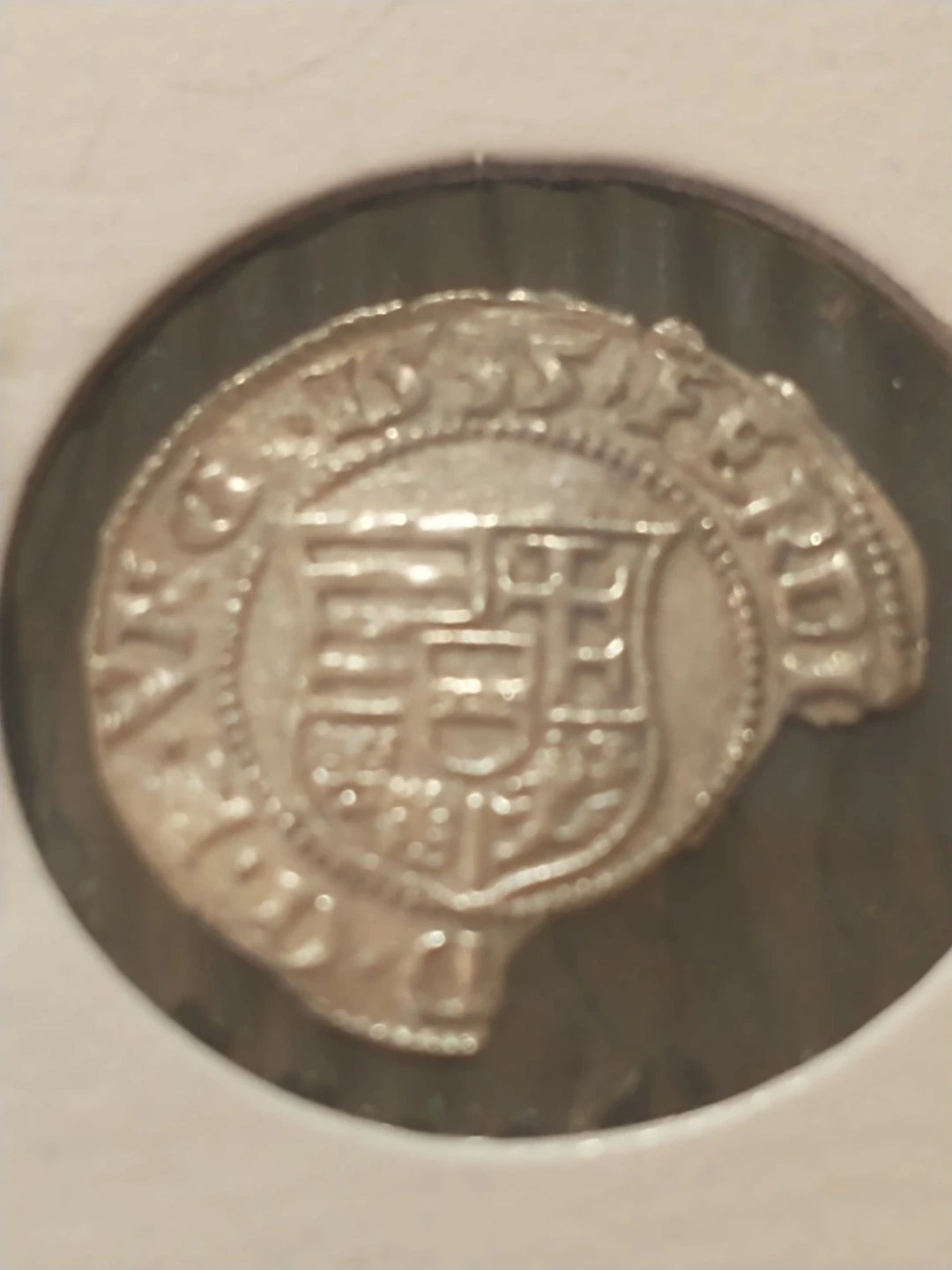 Ferdinand I 1535 K-B Silver Denar Coin