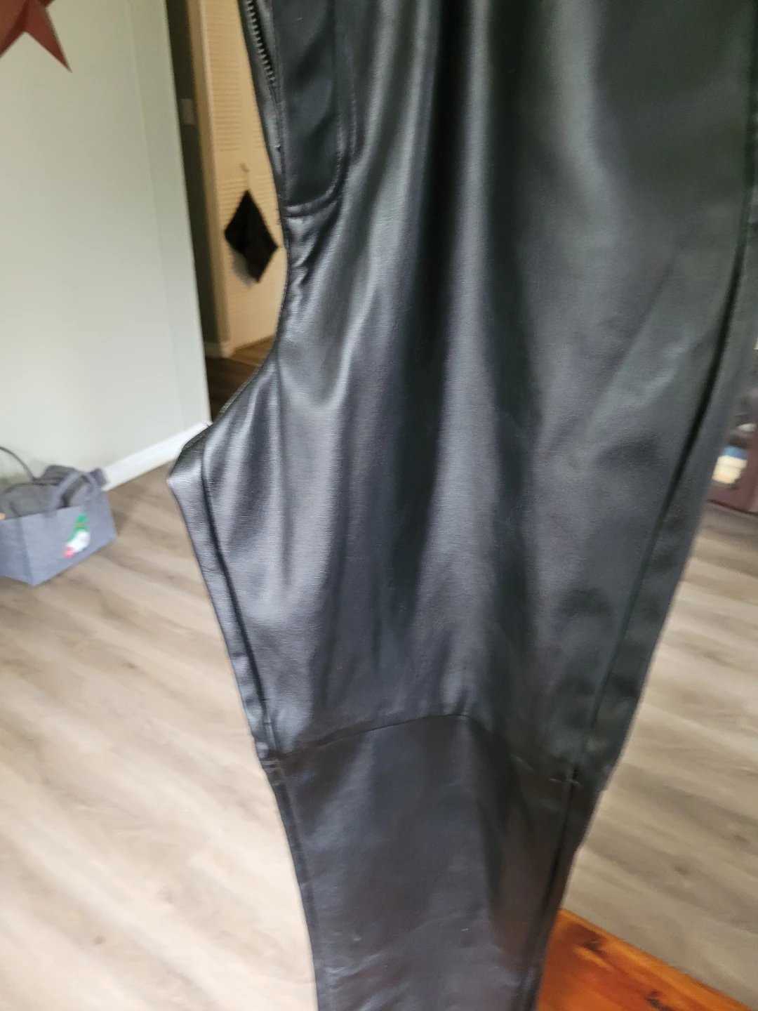 Joe Fresh Black Faux Leather Pants Size 12 - photo 3